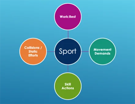 iSportsAnalysis Work Rest Training Intensity Determinants diagram